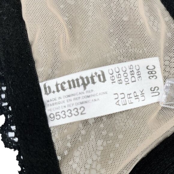 Set of TWO B.Tempt'd by Wacoal b.charming Lace Racerback T-Shirt Bra sz 38C bras - Picture 5 of 9